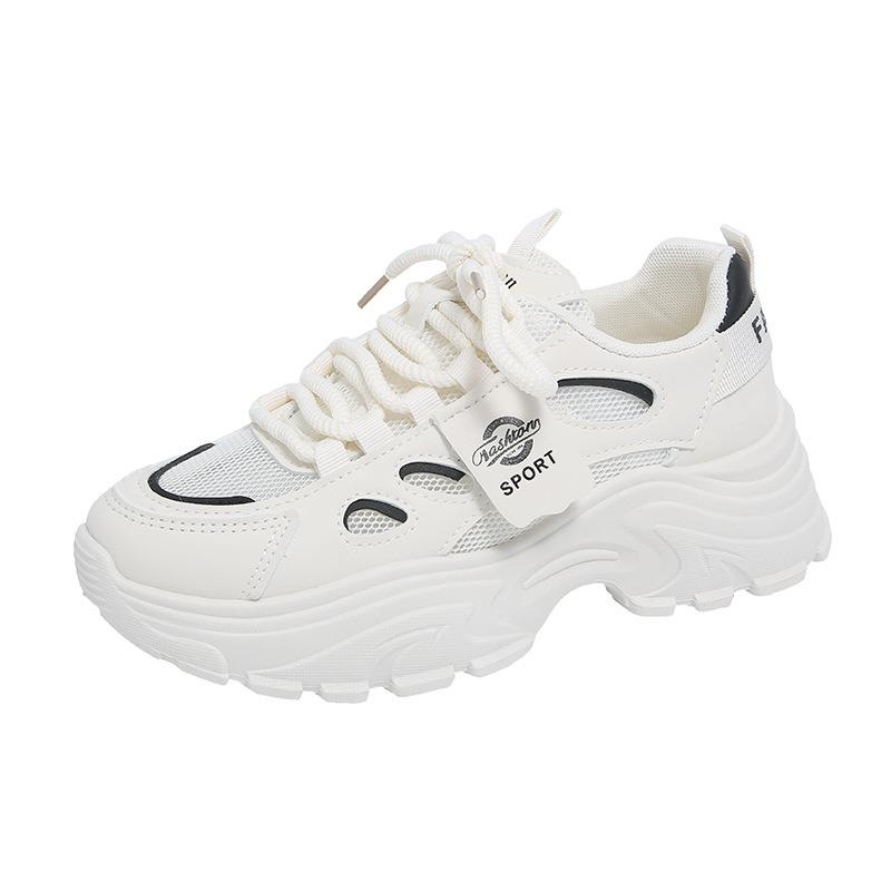 

Новые кроссовки для пап, спортивные кроссовки для бега и повседневные кроссовки имеют толстую подошву для увеличения роста. 40 чёрный/белый