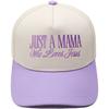 JUST A MAMA truck driver hat embroidered leopard print color matching baseball cap European and American men's and women's casual hat