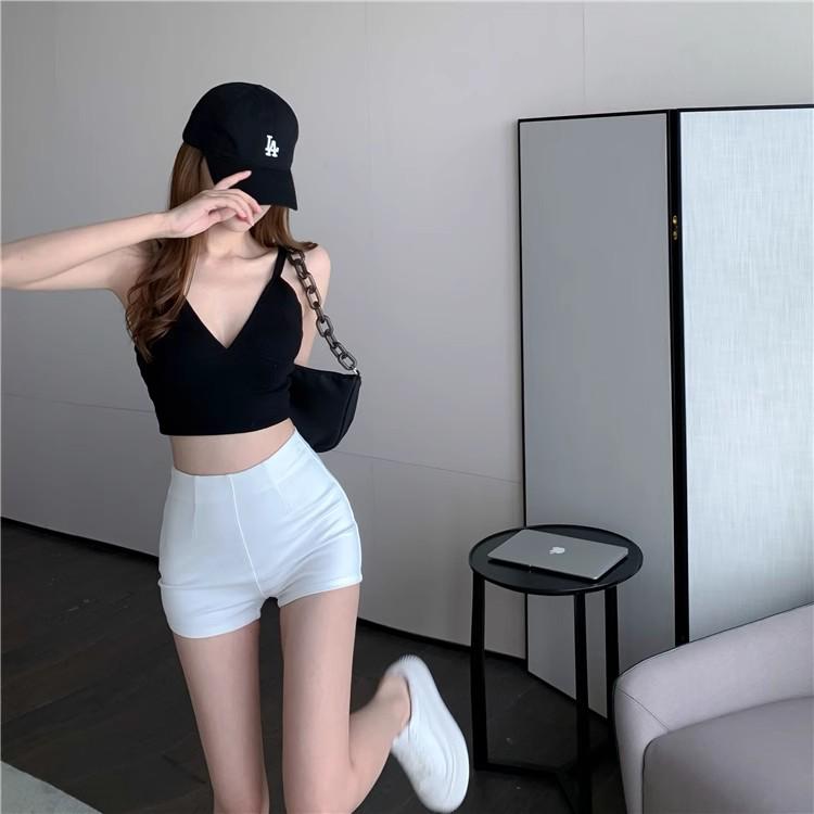 2024 Spring/Summer Women's Slim Fit High Waist Elastic Shorts