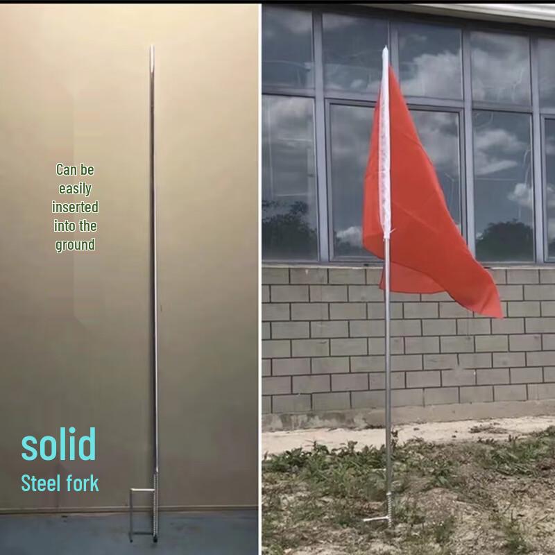 Versatile Warning Flag with Iron Pole