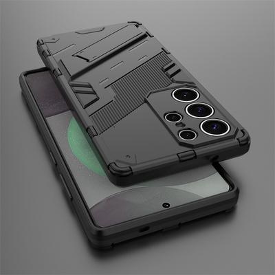 For Samsung Galaxy S25 S 25 Ultra 5G Case Car Magnetic Holder Armor Back Cover for Samsung S25 Plus S25Plus S25+ Kickstand Cases