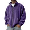 Men's American Style Stand Collar Zip-Up Cardigan Hoodie - Autumn/Winter 2025 Collection