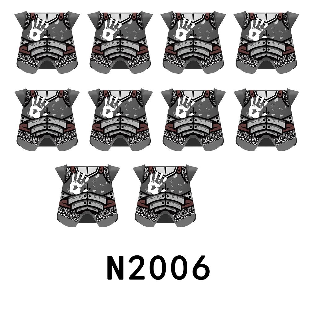 Mittelalterliche Militärburg Ritter Rüstung Bausteine Schulterpanzer Rüstungszubehör Roter Löwe Schwarzer Adler Waffensteine Spielzeug