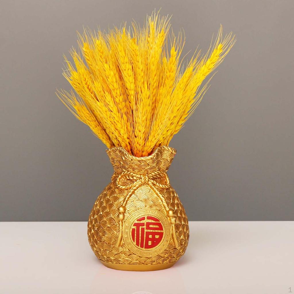 Chinese Resin Flower Vases Tabletop Centerpieces Flowerpot Bouquet Potted Ornament Decorative Vase