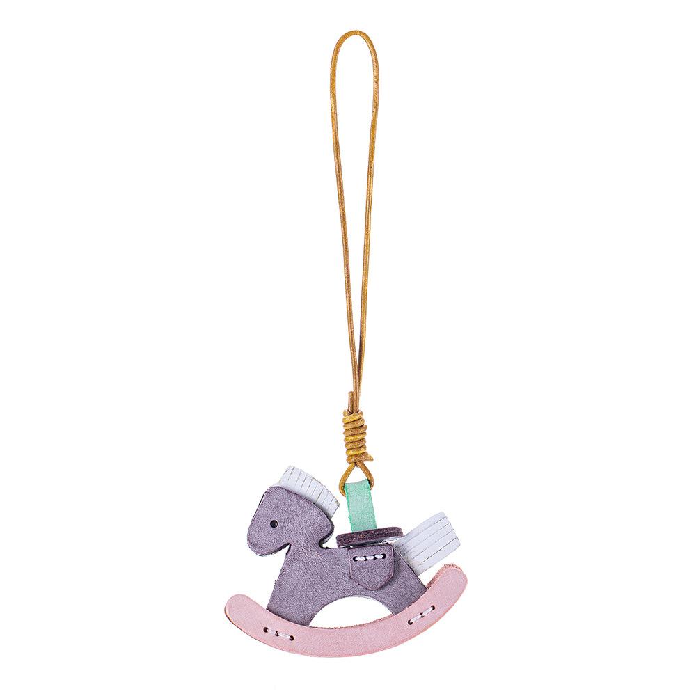 Horse Purse Charms Women Cute Designer Keychain Leather Bag Charm for Handbags Tote Bag Accessories Trendy Pendant
