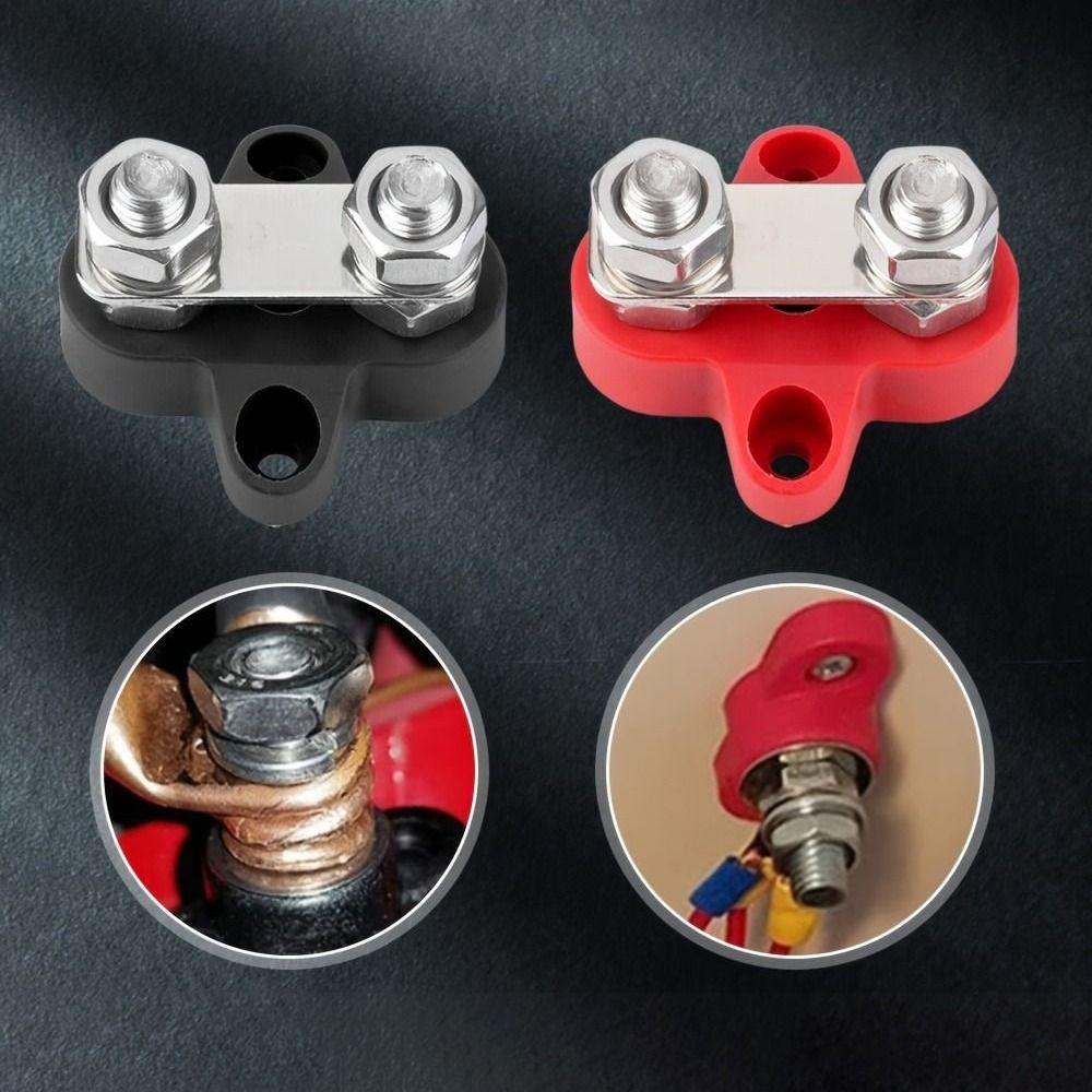 12V/24V Power Distribution Stud Heavy Duty Junction Block Bus Bar Terminal Block Studs Truck