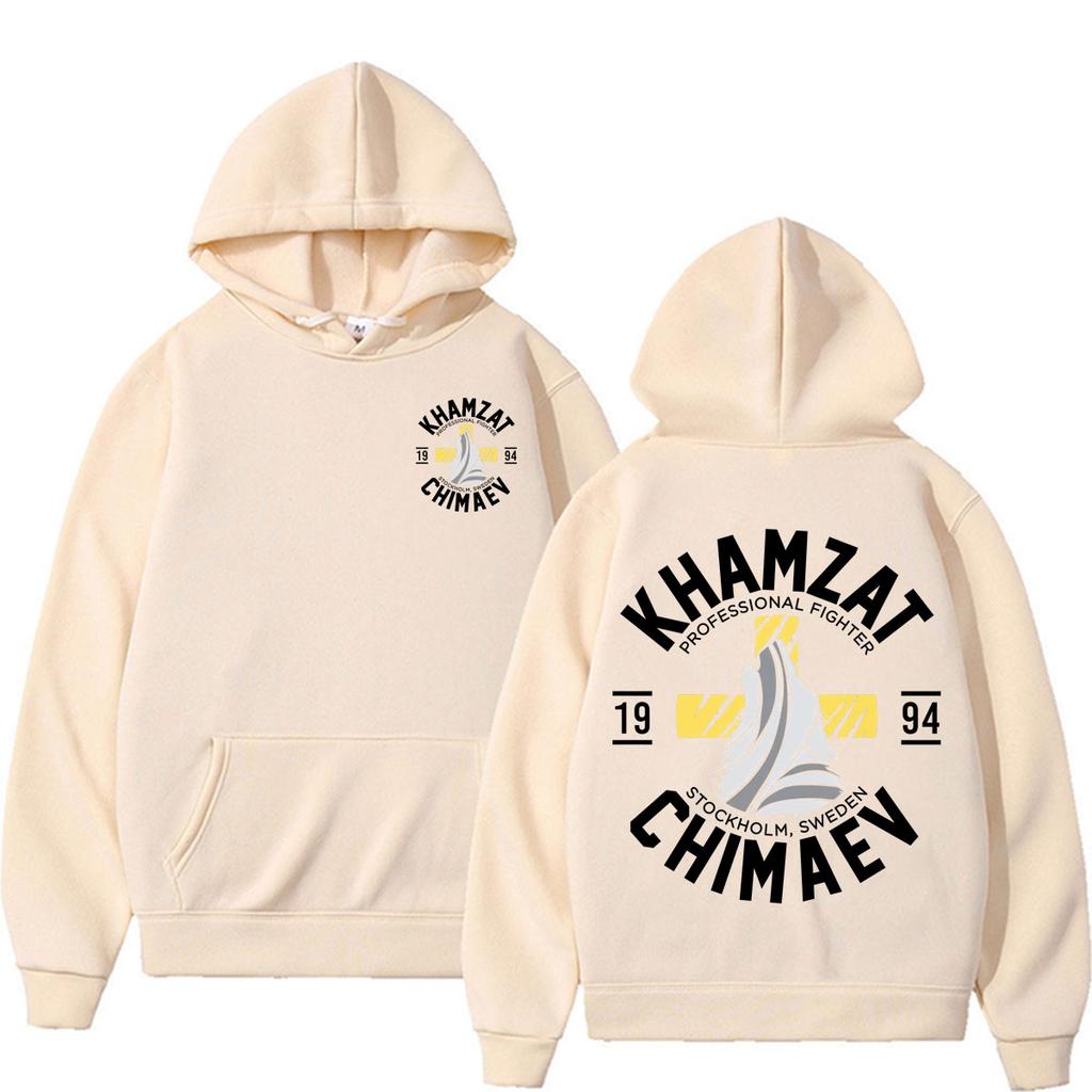 Khamzat Chimaev Hoodie Men's Clothing Fashion Violence Aesthetic Sweatshirt Casual Fleece Long Sleeve Hoodies