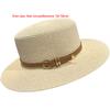Casual Flat Top Hat Straw Buckle Hat New Visor Cap  Summer