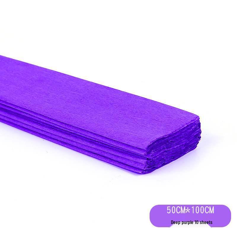 Pleated Colored Crepe Paper for DIY Handcrafted Roses and Carnations