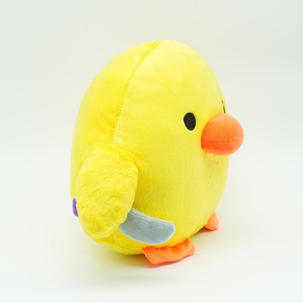 Adorable Plush Duck with Knife - Soft Cartoon Pillow