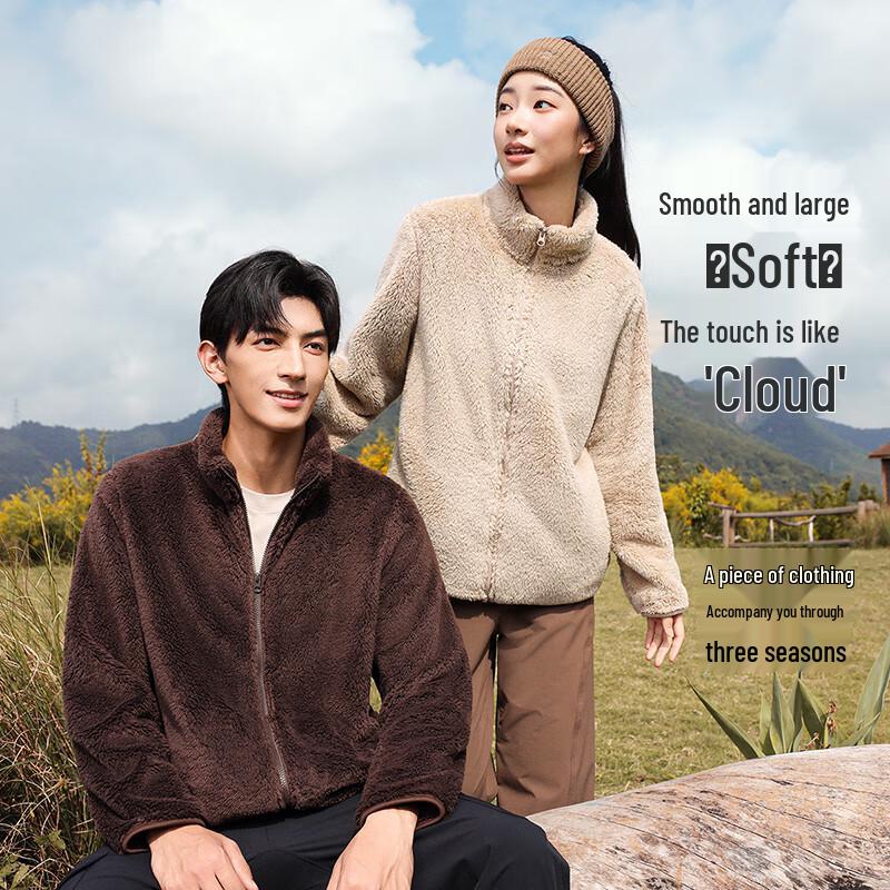 

XueZhongFei Унисекс Толстая куртка из кораллового флиса M