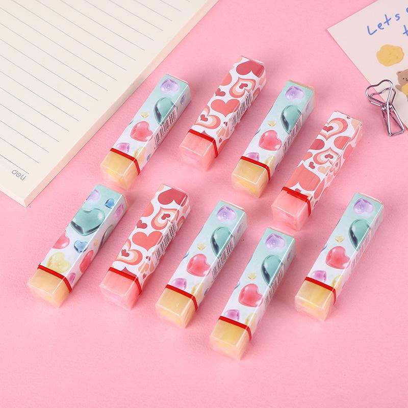 Goma de Borrar Sándwich de Dinosaurio de Dibujos Animados para Estudiantes de Primaria - Herramienta Mínima para Corrección de Escritura de Borrador