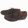 80s-90s Vintage Windsor Goodyear Welted Suede Wingtip Business Shoes Brown size 9.5 27.5(USED)