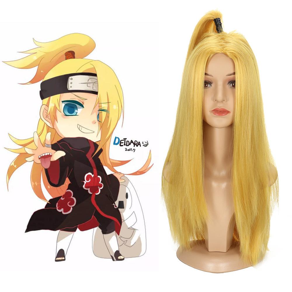 Anime Wig Naruto Didara/Gintama Comes To Island Again Gold Cosplay