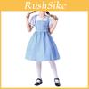 Wizard Of Oz Blue Checkered Costume Dress With Headband For Girls Roleplay Special Characters Included