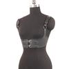 Leather Choke And Leather Cage Bra Harness Fashion Chest Harness Woman Rave Costume Beltleather Underbust Harness