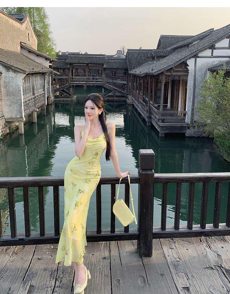 Elegant Floral Maxi Dress - Summer Sexy Beach Vacation Outfit