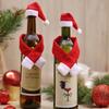 Festive Scarf & Hat Wine Bottle Two-Piece Christmas Decoration Set