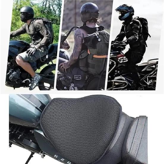 Moto 3D Honeycomb Shock Absorbing Motorcycle Seat Cushion Cools Good Decompression and Shock Absorbs Suitable for Any Motorcycle