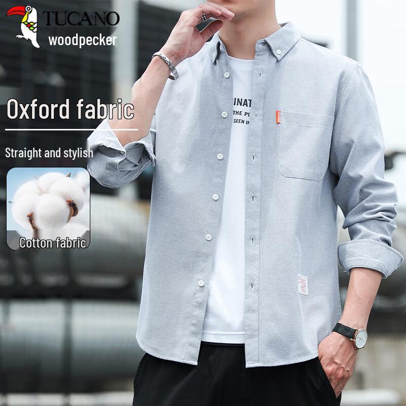 

TUCANO Men s Cotton Oxford Long Sleeve Shirt 3XL