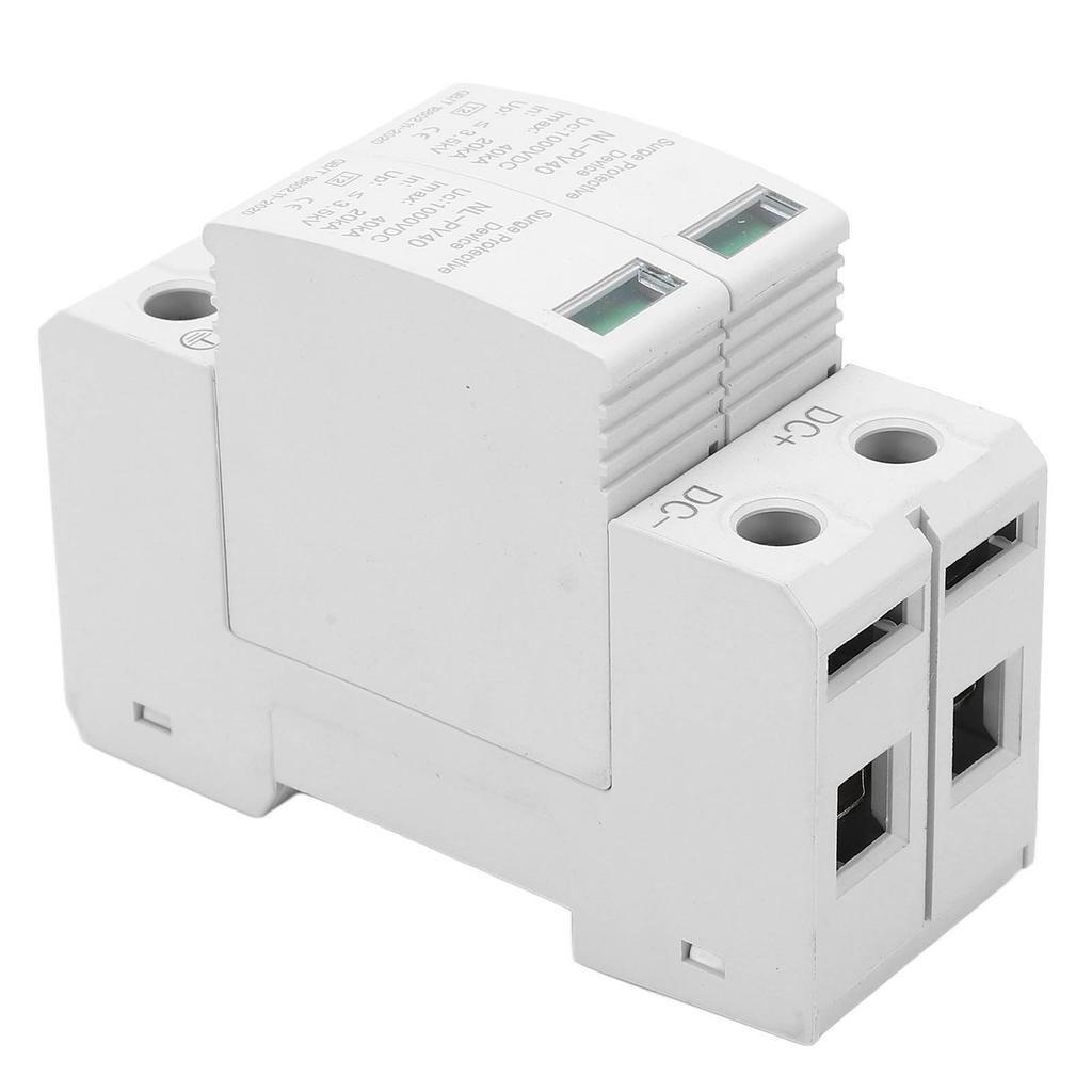 2P Surge Protective Device 20 To 40KA Flame Retardant 36mm Rail Installation Photovoltaic Surge Prot