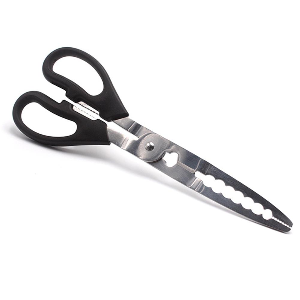 Portable Long Fishing Pliers Scissors Gripper Outdoor Stainless Steel Fish Crab Grabbing Clamp Fishing Tackle Tool Accessories