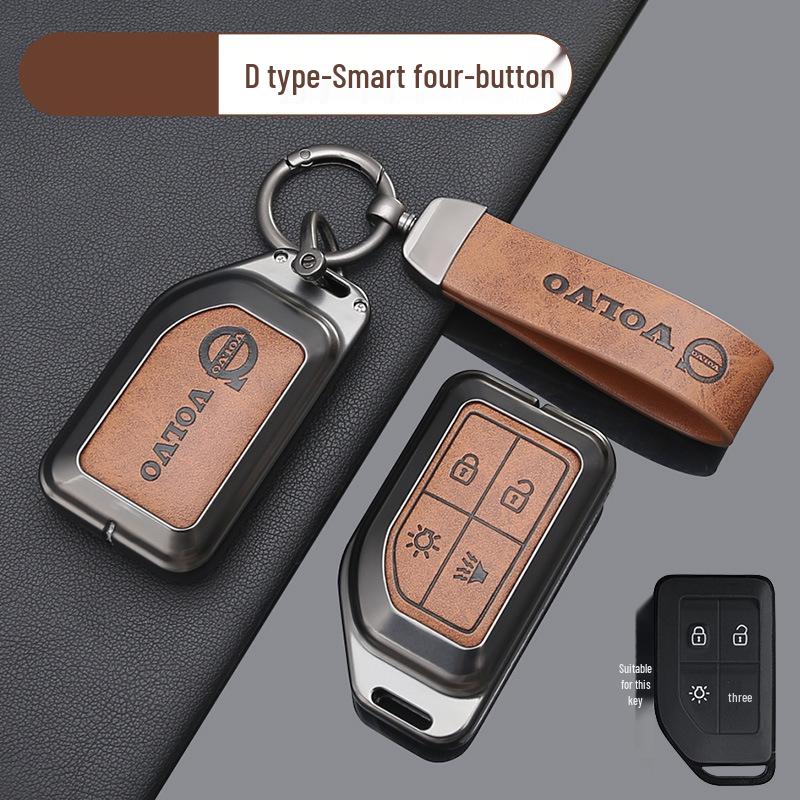 Luxury Car Key Cover for Volvo XC60 S90 S60 XC90 V40 V90 S60L - Men and Women
