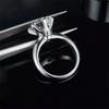 Sparking 5CT Moissanite Rings for Women Engagement Wedding Band 925 Sterling Silver Classic Romantic 6 Claws Ring Jewelry Gift