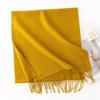 Women S Solid Color Faux Cashmere Scarf Warm Winter Neckwear For Daily Use