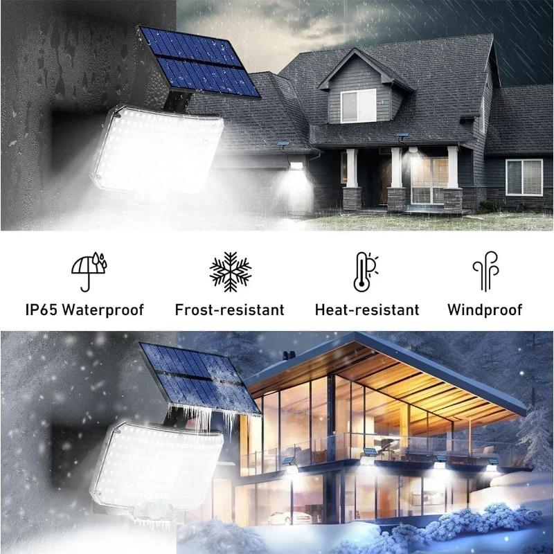 3 Modes 234LED Solar Lights Outdoor Light with Motion Sensor Bright Flood Lamp IP65 Waterproof Security Outside Solar Lights