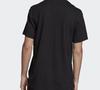Adidas Originals Tongue Mark T Shirts Men's Black Crew Neck Moderate Straight Fit ED6965