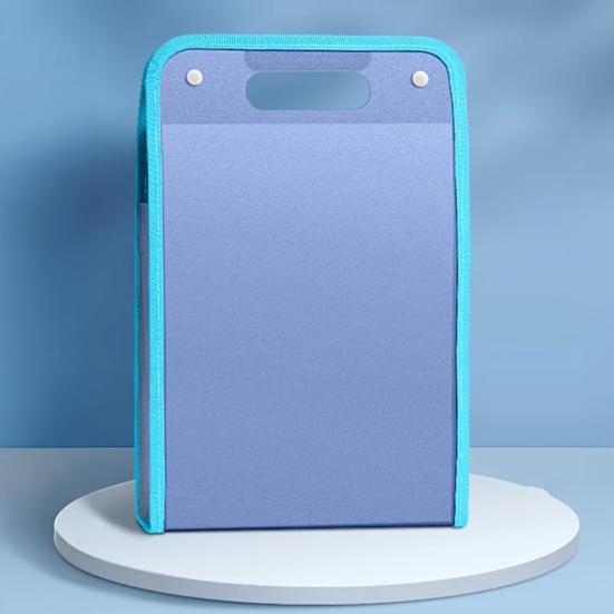 2Pcs Accordion File Organizer 13 Pockets Portable Document Receipt Organizer for A4 Files Waterproof Expanding Files Folder Schoolbag Office Supplies