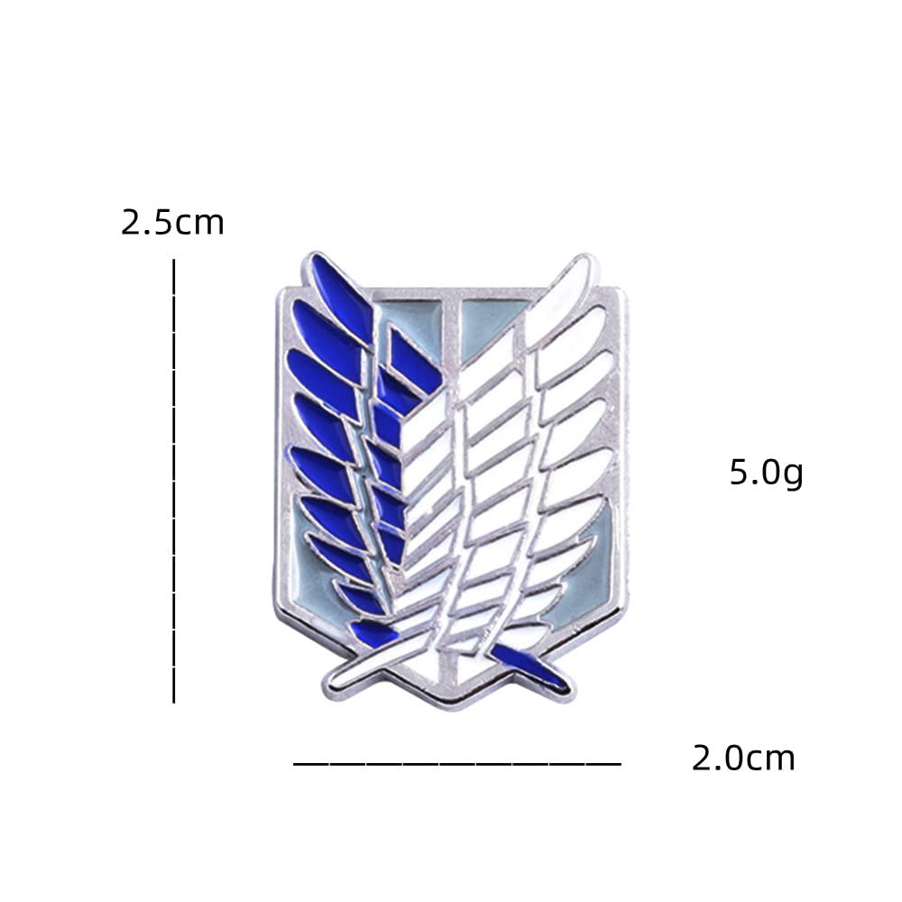 Sizuuenn Attack on Titan Scout Regiment Badge Cosplay Anime School Cultural Halloween Photo Gifts Brooch, Accessories, Accessories, Festivals,