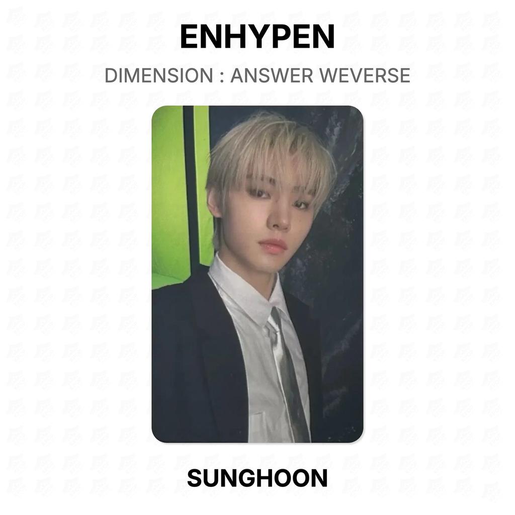 ENHYPEN DIMENSIONE : FOTOCARTA UFFICIALE WEVERSE ANSWER