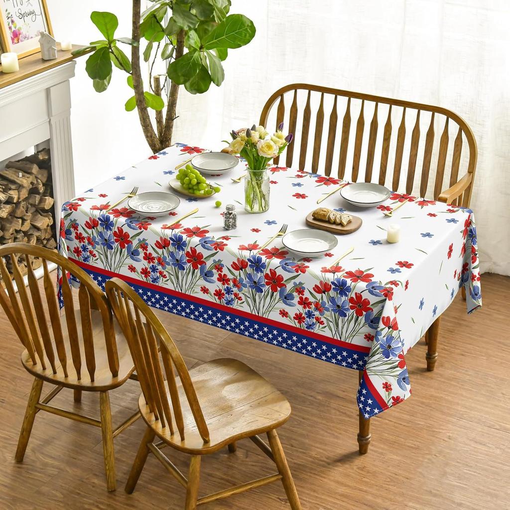 Independence Day Creative Tablecloth Home Festive Dining Table Coffee Table Dustproof Beautiful Decoration