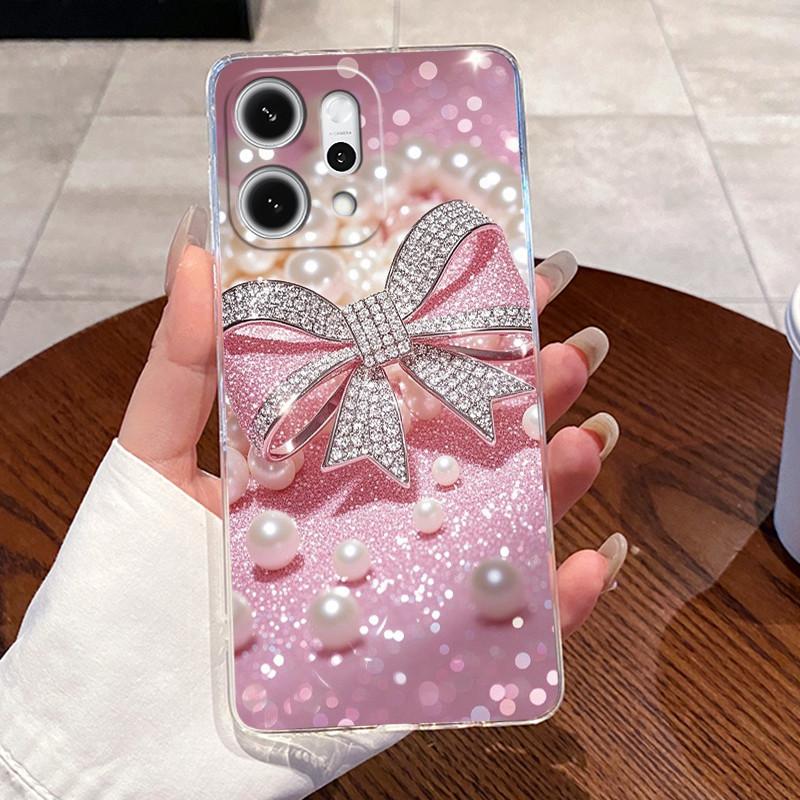 Casing For Oppo Reno14 / Reno 14F / Reno 14 Pro Clear Silicone Jelly Soft TPU Back Cover Cute Rabbit Cat Dinasaur Phone Case