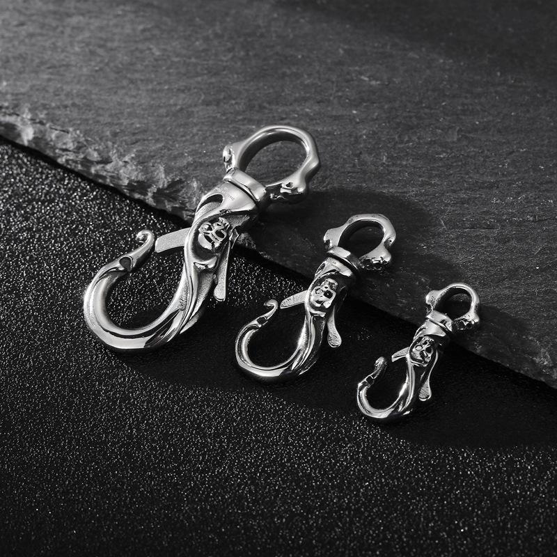 Personalized Skull Stainless Steel Necklace Men'S Keychain Pendant Jewelry
