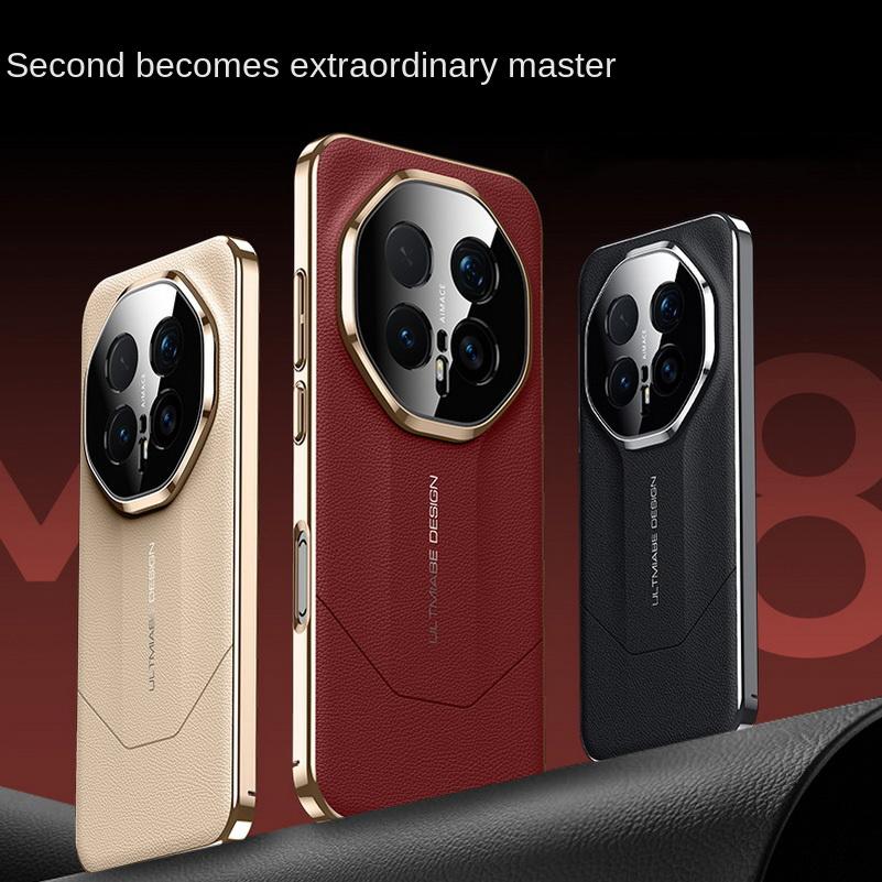 Good Feel Plain Leather Plated Frame Case For Honor Magic8 Pro Magic 8 7 Lite 6 Honor X9c X60 Pro Camera protection Cover