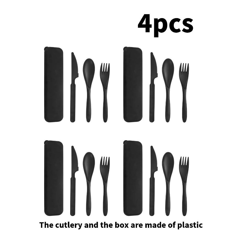 1/2/4 Stück Plastikbesteck Besteckset für Restaurant Zuhause Küche Reise Arbeit Picknick Camping wiederverwendbar