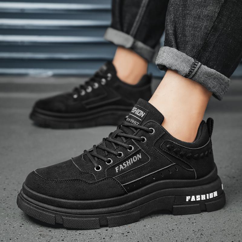 Men's Shoes Autumn Construction Site Work Waterproof, Non-slip and Wear-resistant Labor Insurance Shoes Hiking Mountaineering Sports Tooling Martin