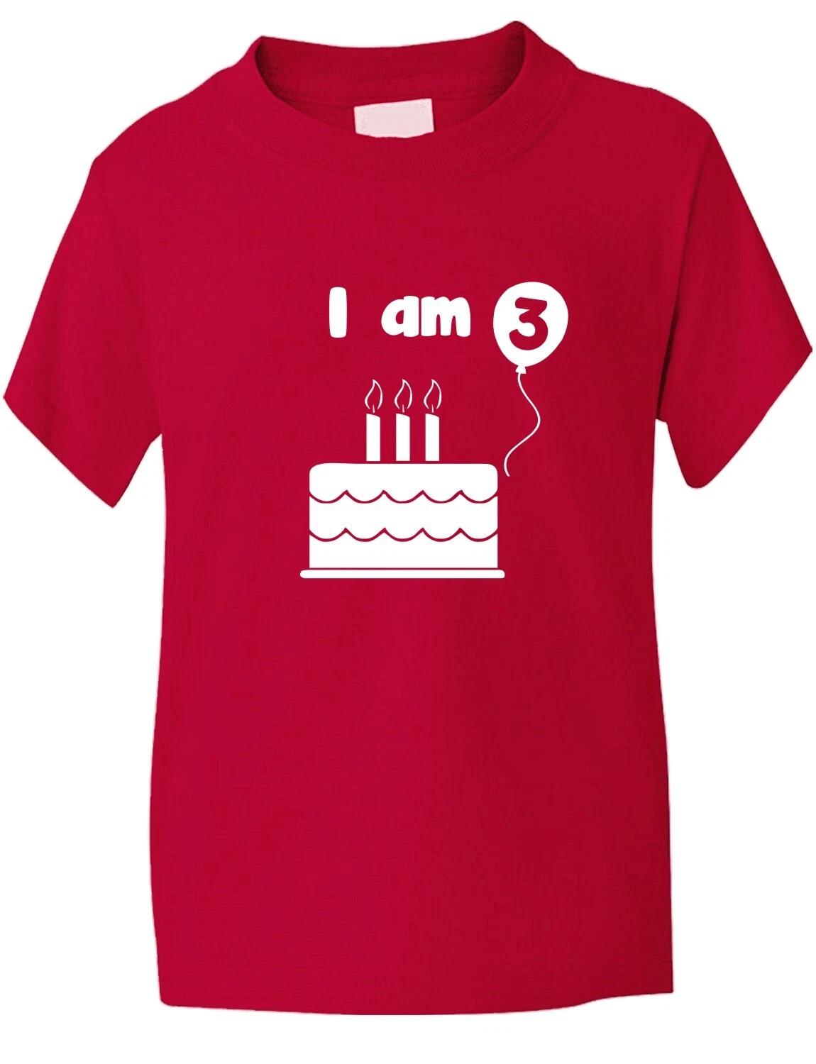 

Childs 3rd Birthday Present I am 3 T shirt Size S-XXL 3XL