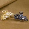Medium Chinese Zodiac Dragon Claw Pearl Hair Clip