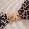 Leopard Color Block Starfish Decor Sexy Two Piece Bikini Set Elegant