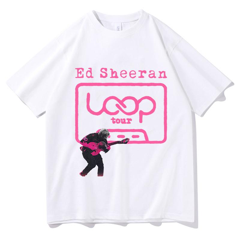 Ed Sheeran Loop Music Graphic T Shirts Unisex Gift for Fans Clothing Women Unisex Cotton High Quality Tshirts Summer Casual Tees