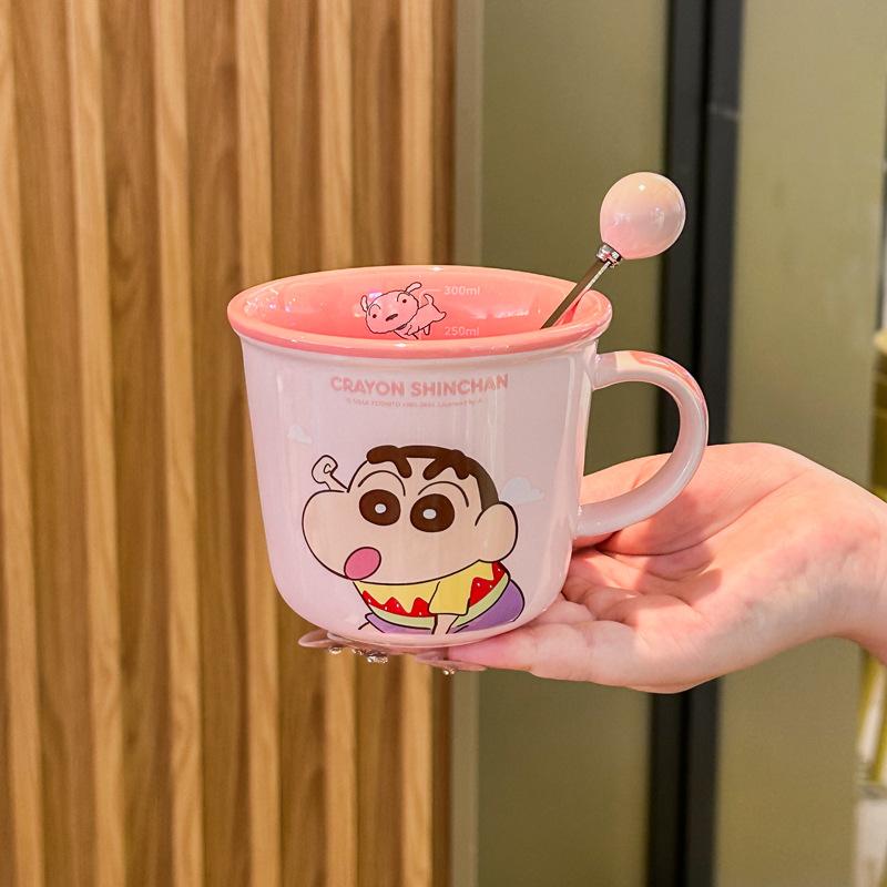 Crayon Xiaoxin Couple Cup High Value Pair of Ceramic Mugs Wedding Birthday Gift Girlfriend Gift Box