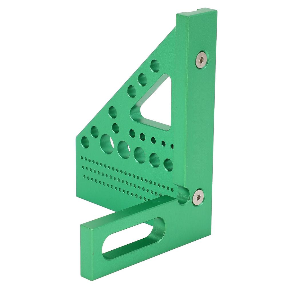 Rigla de Măsurare Multi-Unghi 3D Verde Scară Metrică Pătrat Multifuncțional pentru Prelucrarea Lemnului cu