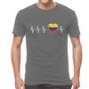 Venezuelan Heartbeat T Shirts Men Fashion T Shirt Cotton Oversized I Love Venezuela Flag Heart Tshirt Unique Tees Tops