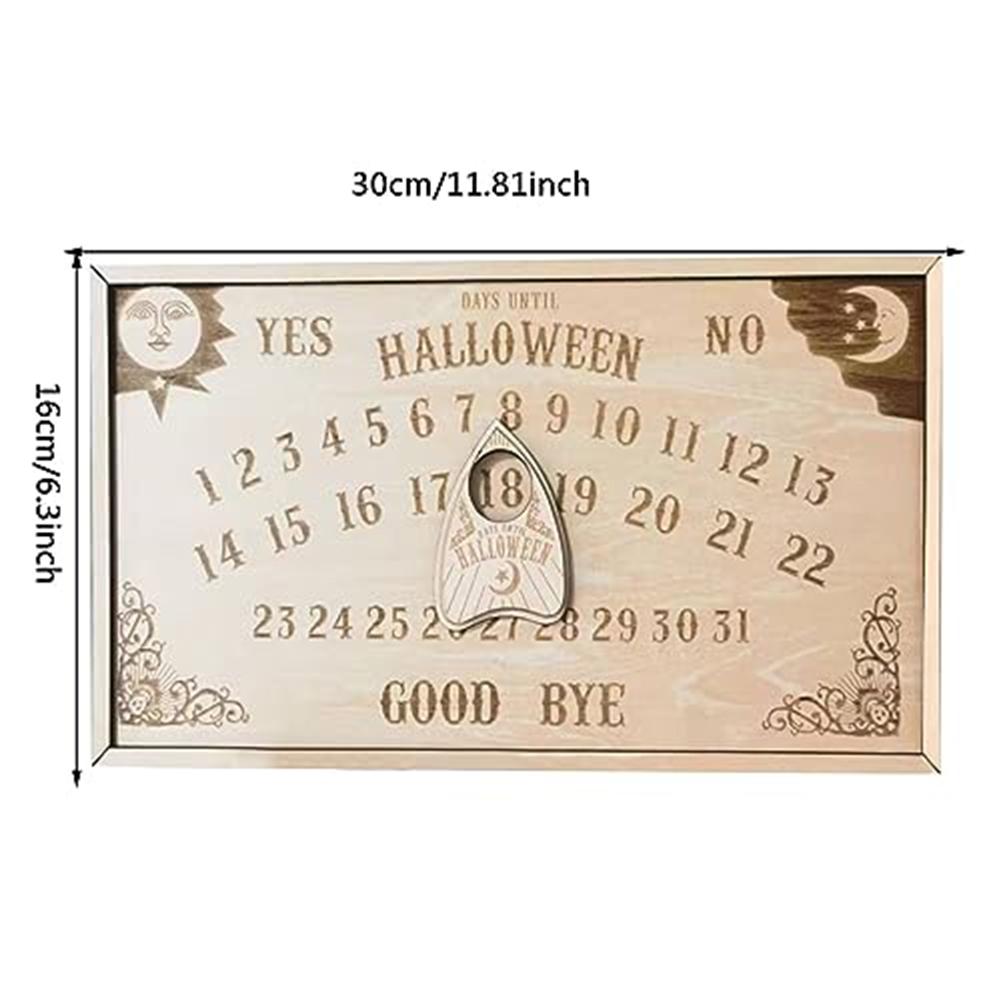 Cute and Interactive Wooden Count Down to Halloween Magnet Board with Dimensions of 30 x 16 x 0 6 cm Fun Decor Piece