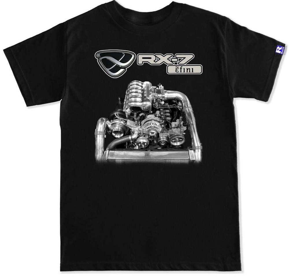 JDM FD3S RX7 RX-7 Spirit R Двигатель Дрифт Турбонаддув Футболка Унисекс Футболка S