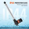 Linear Actuator 12V 12In Heavy Duty 1320lbs/6000N 0.19"/s IP44 Protection